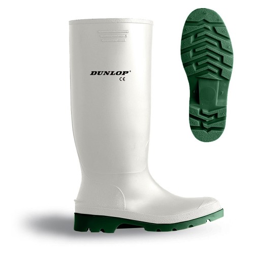 BOTA AGUA PVC NITRILO BLANCA DUNLOP