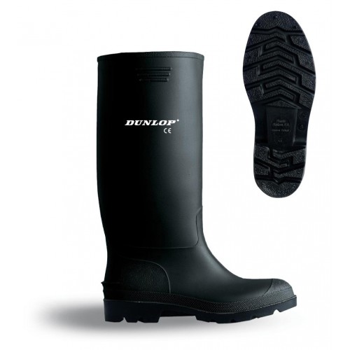 BOTA AGUA PVC ALTA NEGRA DUNLOP - CONSULTAR DISPONIBILIDAD