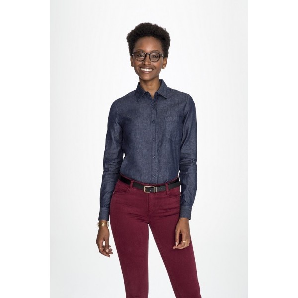 CAMISA BARRY WOMEN DENIM SOLS